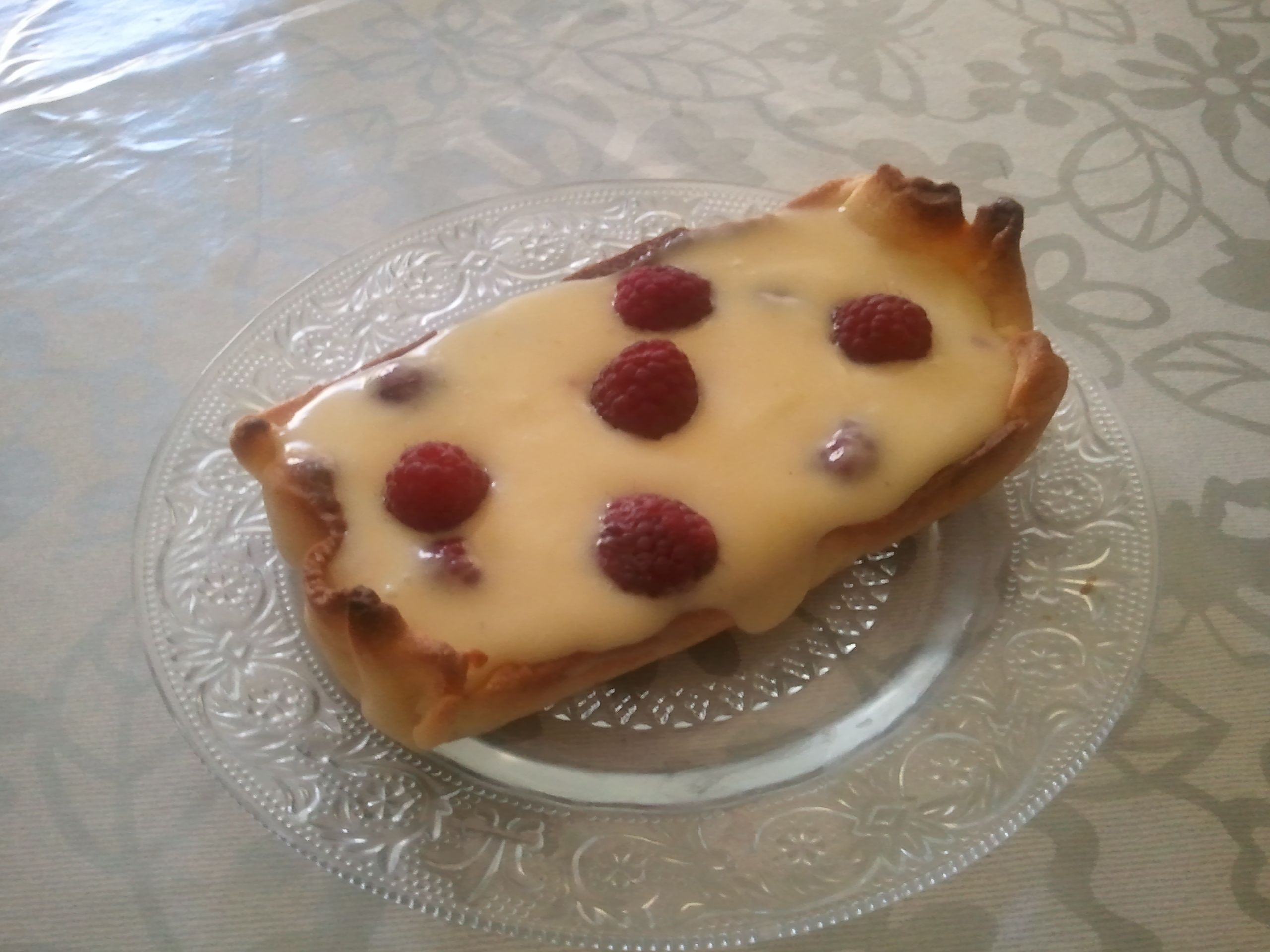 Tartelette chocolat blanc et framboises